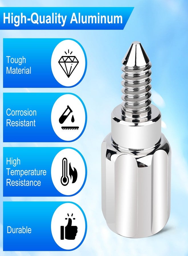 ASPNH Attachment Knob Thumb Screw Suitable for Kitchenaid Stand Mixer，Silver-Colored Mixer Aluminum Screw Head Knob Accessory Replacement, Chrome-Plated, 1 Piece - Image 3